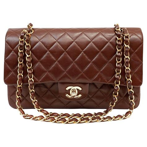 chanel classic flap bag brown|chanel classic flap bag price.